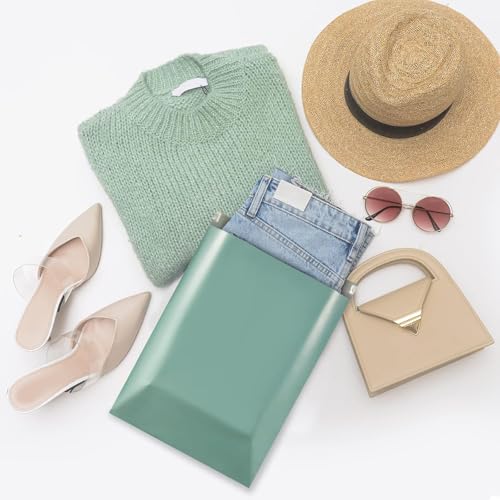 Image of Metronic Poly Mailers 14.5X19 1000 Pack, Strong Adhesive Shipping Bags for Clothing, Waterproof and Tear-Proof Shipping Envelopes, Packaging Bags Mailers Poly Bags in Grayed Jade Green
