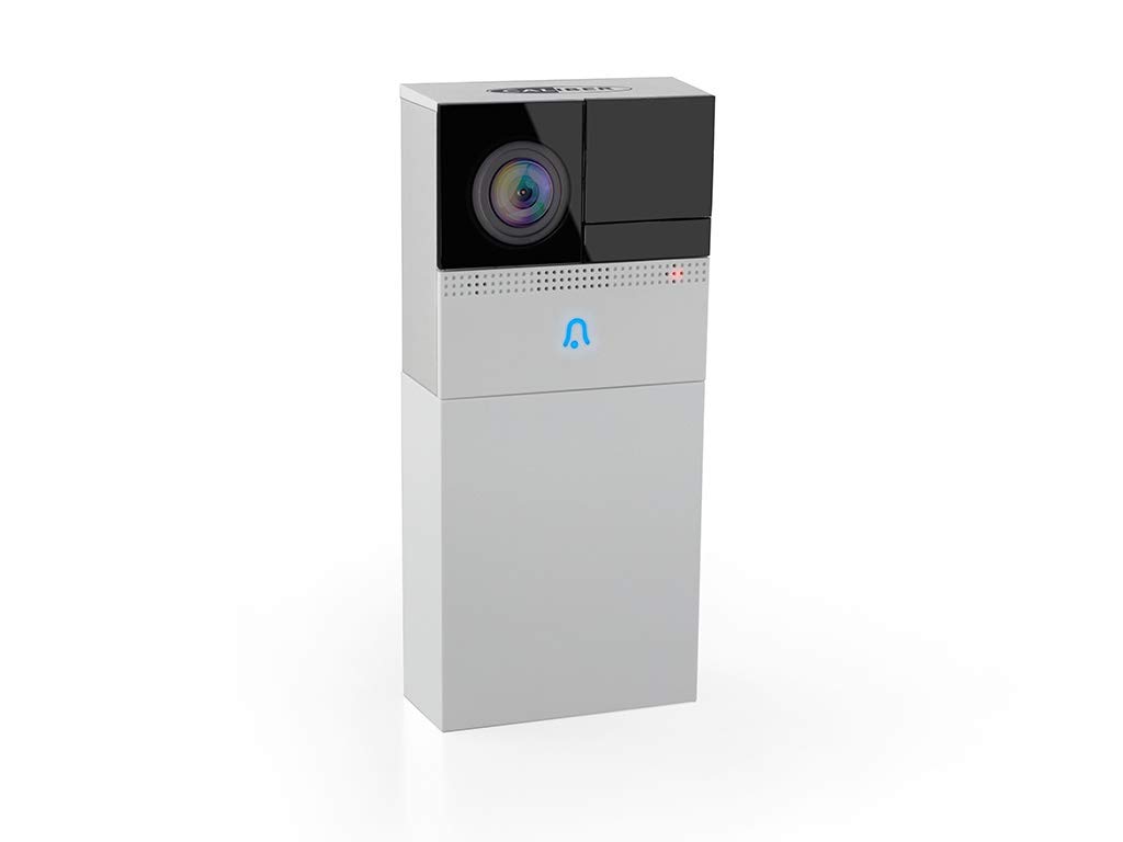 Caliber Unbekannt Audio Technology HWC501 IP-Video-Tuersprechanlage Funk, WLAN Komplett-Set 1 Familienhaus Wei, Weiß, Schwarz