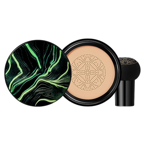 Base Maquillaje Mujer, CC Cream Moisture Cushion Foundation, Polvos Compactos Maquillaje, Silky Cream, Cabeza De Cojín De Aire Líquida Fundación, Cabeza De Mushroom Resistente Al Agua, Hidratante