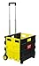 Mount-It! Rolling Utility Cart, Folding Collapsible Crate with Telescoping Handle and Durable Wheels, 55 lb Capacity, Portable Handcart for Groceries, Office, Teacher, and Travel Use