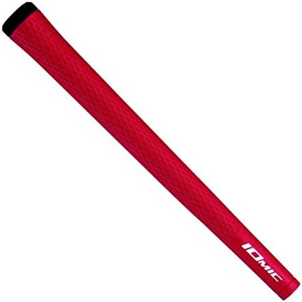 NEW Iomic Sticky Mid Coral Red/Black Round Grips (Set of 13)