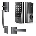 TCL D2 Pro Smart Lock with Palm Vein Recognition, Wi-Fi Keyless Entry Deadbolt Door Lock & TCL Front Door Handle Set