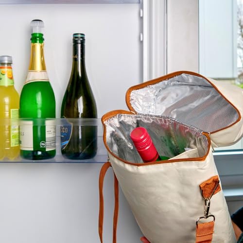 Bolsa enfriadora para vino INTIRILIFE aislada para pícnics y excursiones 6