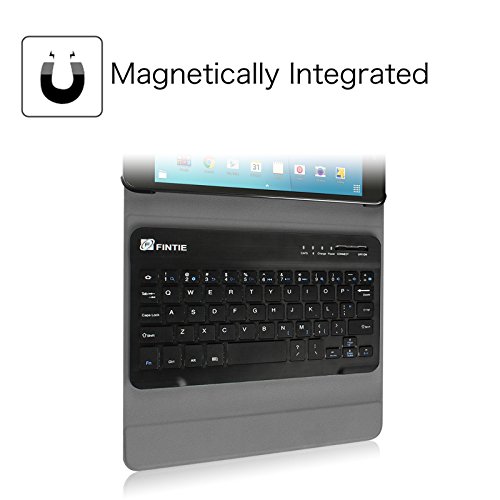 Fintie Keyboard Case For Samsung Galaxy Tab E 8.0, Slim Lightweight Stand Cover With Magnetically Detachable Bluetooth Keyboard For Galaxy Tab E 32Gb Sm-T378/Tab E 8.0 Sm-T375/Sm-T377, Black #TOP3