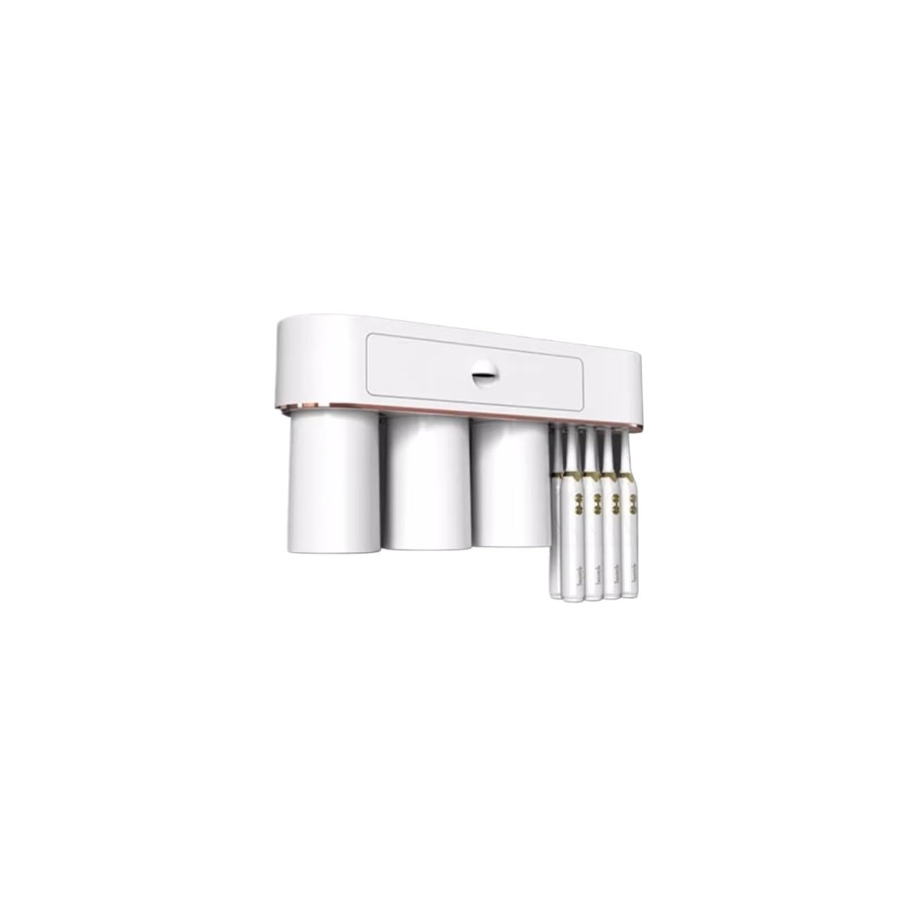 Soporte para cepillos de Dientes con cajón, Soporte magnético para cepillos de Dientes montado en la Pared, Organizador de Almacenamiento para baño con Taza (A S32cm)