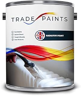 Radiator Paint White 1 Litre Gloss Topcoat