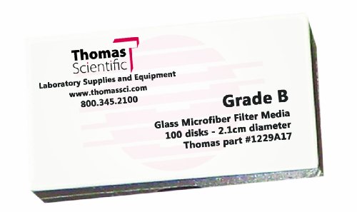Image of Thomas B1100 Borosilicate Glass Microfiber Filter, 1 Micron, Medium-Fast Flow, Grade B, 11cm Diameter (Pack of 100)