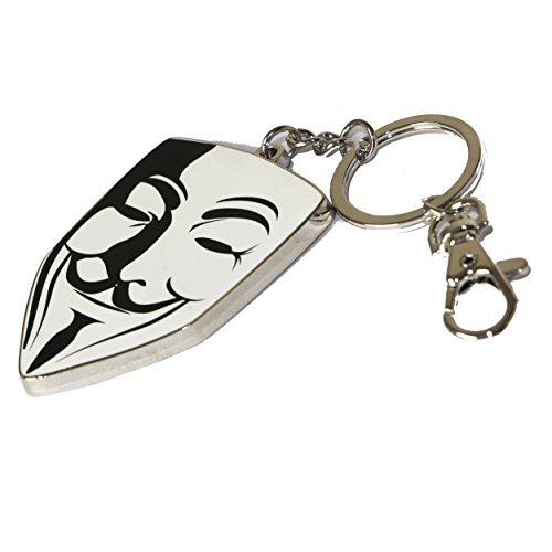 Porte-clés V pour Vendetta réplique métallique ciselée SD Toys pour collectionneur de cinéma