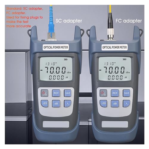 Medidor de potencia óptica G710A con luz LED para diagnosticar cables de fibra SC FC 8