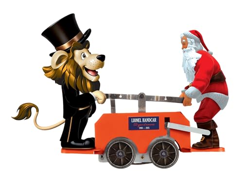 Lionel Lenny and Santa Orange O Gauge Model Train Windup Handcar