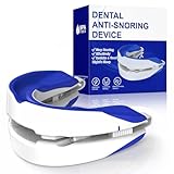 Anti Snoring Devices for Sleep,Adjustable Anti Snoring Device Mouth Guard,Sleeping Snore Stopper Mouthpiece,Anti Snore Mouthpiece Device Stop Snoring Aids for Women Men (Blue)