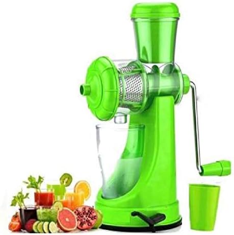 Fruit and Vegetable Manual Juicer with Steel Handle Hand with Vacuum Unit Locking System Machine for Home BY JK INTERNATIONAL