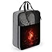 Red Flame Shoe Bags for Travel Water-Resistant Shoes Pouch with Handle Fashion Shoe Organizer with Zipper Closure Portable Sneaker Carrier for Men & Women Daily Use