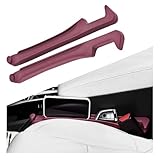 YGDMD 2PCS Car Seat Gap Filler Organizer,3 in 1 Car Seat Side Gap Filler with Hook for Avoiding Dropped Items,Universal No Drop Seats Guard for Filling Gaps 1.37-1.49 Inch Wide (Red)