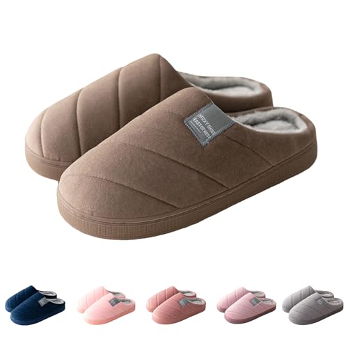 Slippers For Women Memory Foam Unisex Mens Womens Cozy Scuff Slipper Casual Slip On Warm House Shoes With Arch Support Rubber Sole Indoor Outdoor Slides