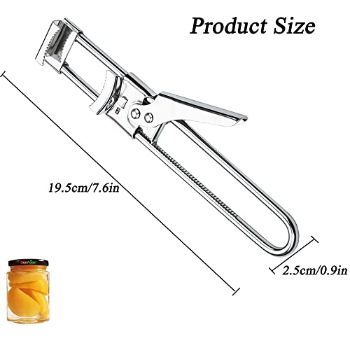 Adjustable Jar Opener & Bottle Opener, Multifunctional Stainless Steel Manual Jar Bottle Can Opener, Easy-Open Lid Seal Remover Kitchen Accessories #TOP2