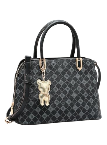 Bolsa Chenson Original 3485386 – Estruturada, Zíper Abertura Completa, Alça Tiracolo Removível – Preto