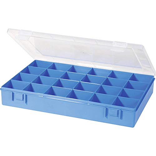 hünersdorff Sortimentskasten PP-Classic mit 24 Fächern | stabile Sortierbox für Schrauben und andere Kleinteile | feste Facheinteilung | 22,5 x 33,5 x 5,5 cm, blau hünersdorff Sortimentskasten PP-Classic mit 24 Fächern | stabile Sortierbox für Schrauben und andere Kleinteile | feste Facheinteilung | 22,5 x 33,5 x 5,5 cm, blau