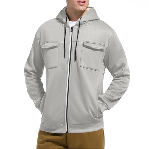Chaqueta de hombre con capucha clásica resistente a suciedad 5