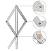 Bevel Corner Protractor, Aluminium Alloy Protractor,Corner Angle Finder for Multi Angle Measurement Tool for Woodworking