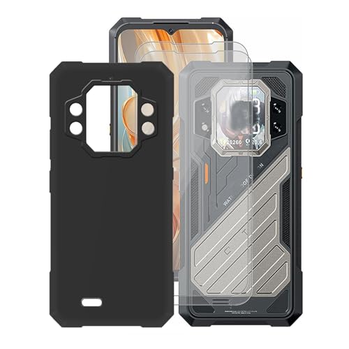 Housse Cubot Kingkong X Pro coque silicone noir et 2 verres trempés