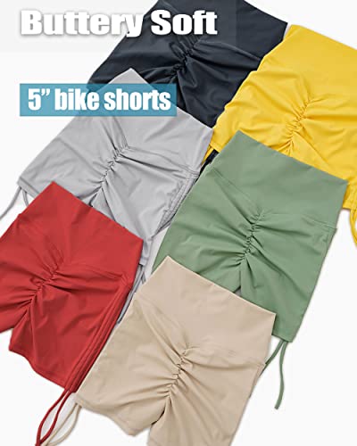 Danysu Cross Waist Booty Shorts for Women Scrunch Butt Lifting Workout Dance Bottom Crossover TIK Tok Legging Shorts4