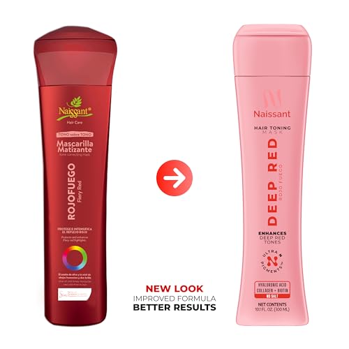Image of naissant Deep Red Hair Toning Mask | Ultra High-Purity Pigments | Deposits Vibrant Red Tone | Hyaluronic Acid, Collagen & Biotin | Paraben, Ammonia & Sulfate Free | 10.1 Fl. Oz