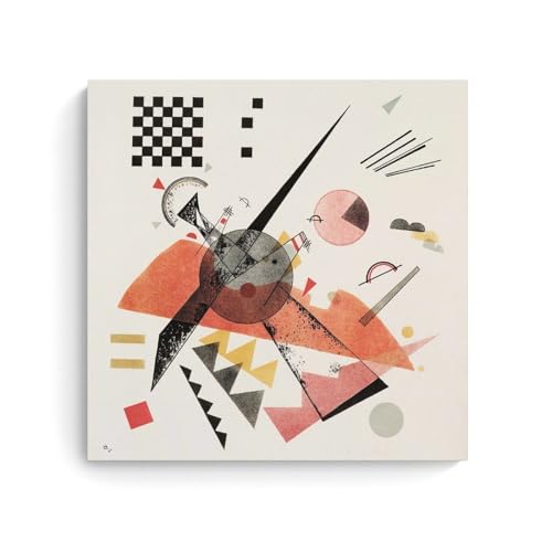 Impression sur toile Orange par Wassily Kandinsky décoration murale 70x70