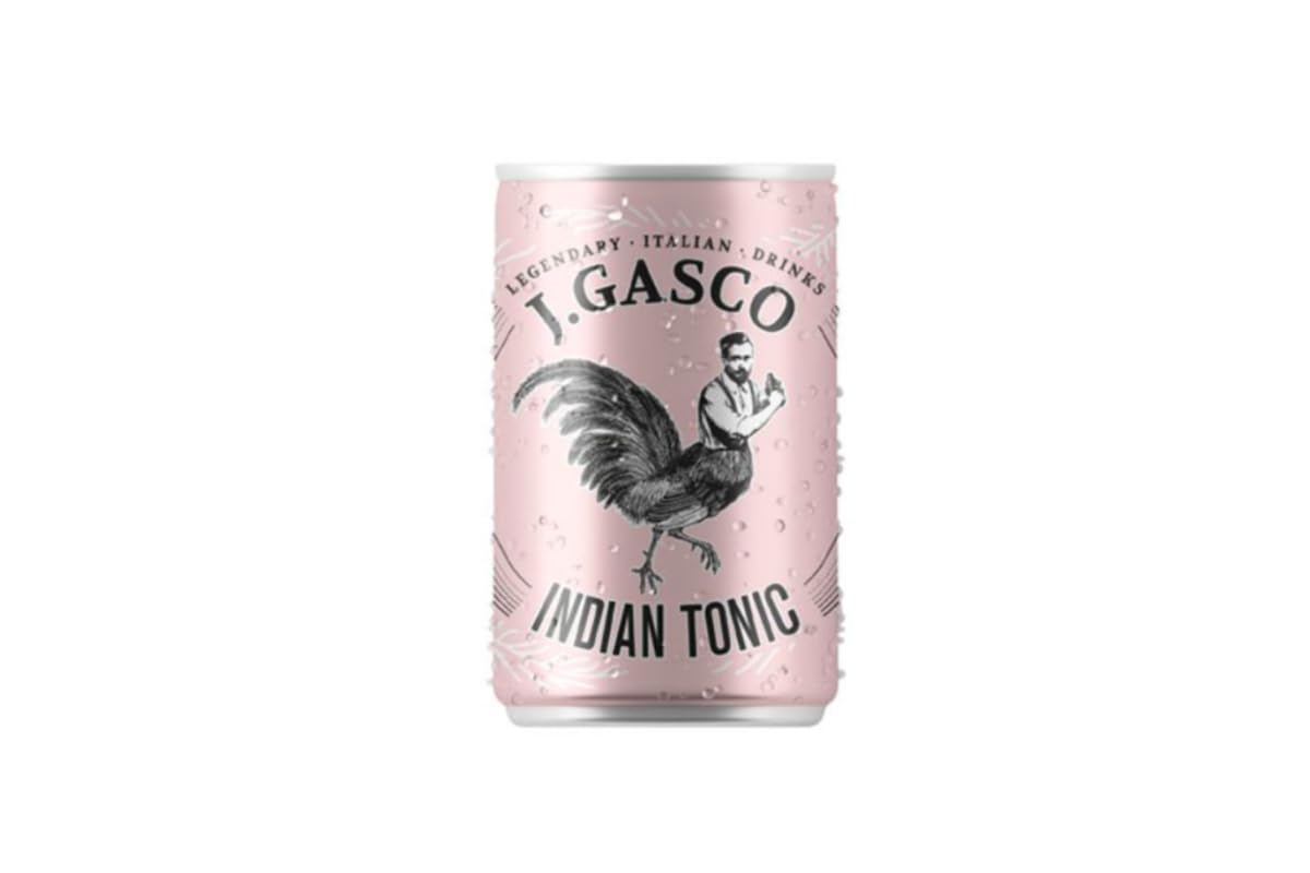 CG94 - J.GASCO Indian Tonic Water 24 Lattine da 150ml Made in Italy