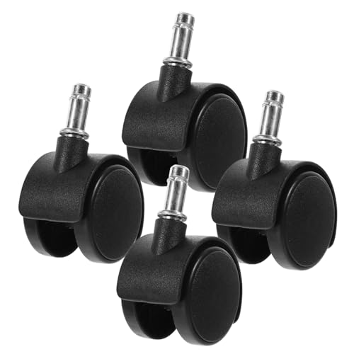 Roulettes de poubelle silencieuses et fluides en nylon robuste lot de 4