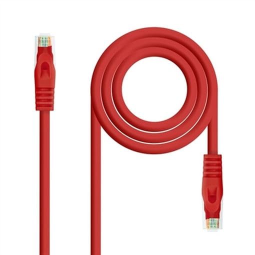 PRENDELUZ Network Cable RJ45 Cat.6A LSZH UTP AWG24, 0.30M Red Nano Cable