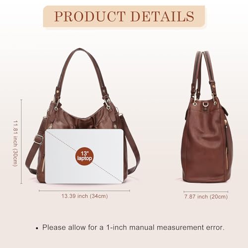 Image of Purses and Handbags, Large Size Faux Leather Hobo Style Handbags for Women, Shoulder Bag with Removable Strap