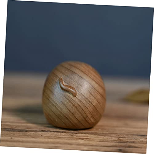 Estatua de oveja tallada en madera para decoracion artesanal de salon 5