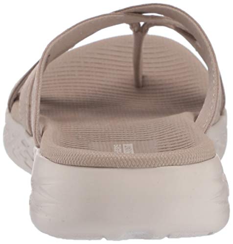 Skechers womens On-the-go 600 - Promenade Sandal , Taupe , 11