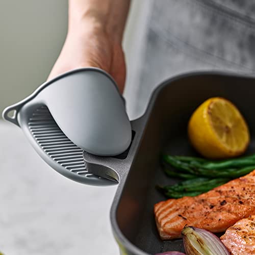 Dr.hows Bosque Nonstick Square Grill Pan 10 Inch With Lid - Grilling, Frying, Sauteing Meats, Fish, Vegetables Heavy-Duty Cooking - Oakwood Handle, All Stoves And Induction #TOP5