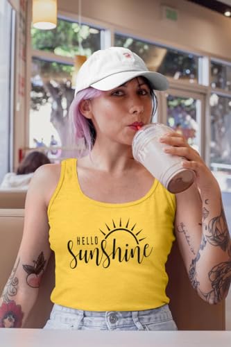 Womens Tank Tops Summer Shirts - Sleeveless Sunshine Graphic Shirt Casual Loose Vest Vacation Classic-Fit Shirt Cami2