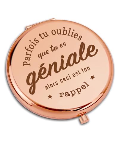 VivaJoy Cadeau Femme – Cadeau Anniversaire Femme, Miroir de Poche pour Femme, Idéal comme Cadeau pour Une Fille de 18 Ans, Cadeau Anniversaire Femme, Cadeau Noël pour Fille, Sœur, Meilleure Amie