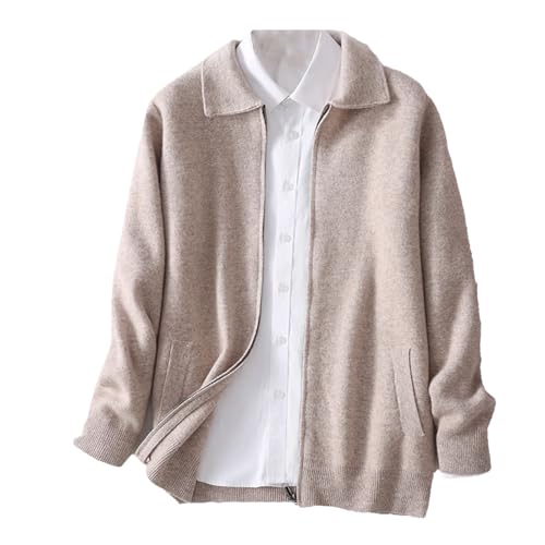 Mens Cardigan Winter Loose Knitted Wool Sweater Lapel Thickened Plus Size Outerwear