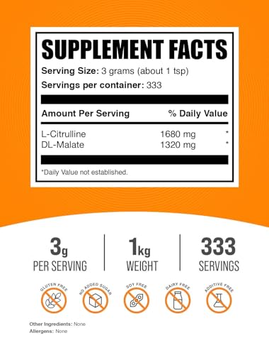 BulkSupplements L-Citrulline Malate Powder