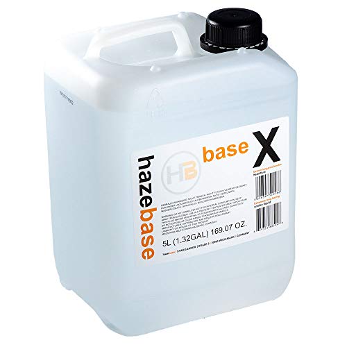 Base Fog Juice Machine Fluid HazeBase Formula: BaseX Fluid, Extreme Long Lasting Smoke, 5 Liter