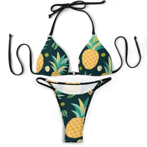 Women's Girls Elegant Bikini Sets Two Piece Swimwear Bathing Suit3