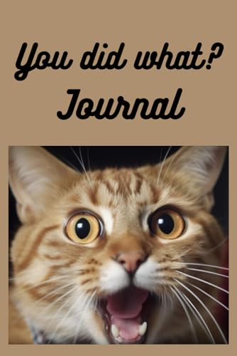 You did what ? journal: Notebook for writing on or as a diary with 120 lined pages.