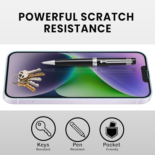 Image of FIRST MART Military-Grade Matte Anti-Glare Tempered Glass for iPhone 14 Plus and iPhone 13 Pro Max (6.7 Inch) With Installation Kit | Edge to Edge Coverage |Anti Glare, Bubble-Free [2 Pack]
