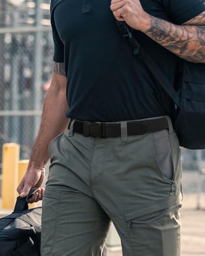 CHAOREN Tactical Belt Men - 1.5" Stretch Belt for Work - Quick Release for Military Casual Jeans EDC Hiking - Image 4
