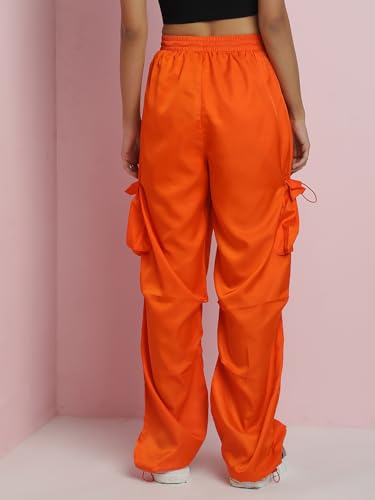 Image of KOTTY Women's High Rise Relaxed || Straight || Joggers Fit Cargo's for Pants || Trousers