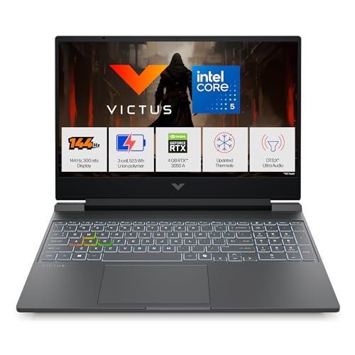HP Victus, Intel Core 5 210H, 4GB RTX 3050 A (24GB DDR5, 512GB SSD) FHD, 144Hz, 300 nits, IPS, 15.6''/39.6 cm, Win11,...