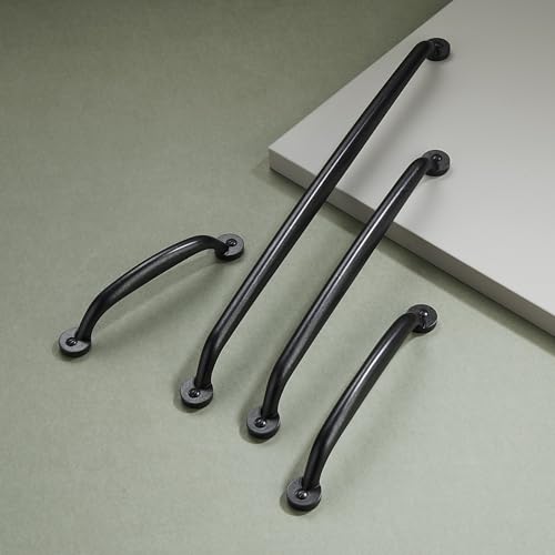 TUNNY 5 Pack Kitchen Cabinet Handles-8"/203mm Screw Spacing Antique Black Furniture Hardware Handles Drawer pulls for Kitchen Cabinets Bedroom Cabinet Pulls by TUNNY - Used condition - Image 6
