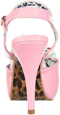 Bettie Page Women's BP412-VIXEN Heeled Sandal, Pink, 9 B US | Image 2
