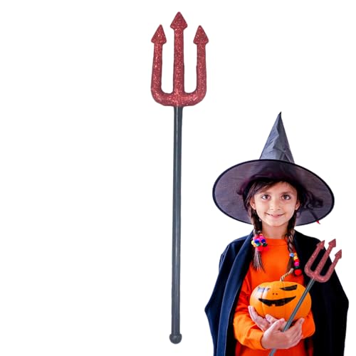 Accesorio de horquilla de lanzamiento, decoración de horquilla de demonio rojo, accesorios de disfraz de cosplay de Halloween para actuaciones en escenario de fiesta