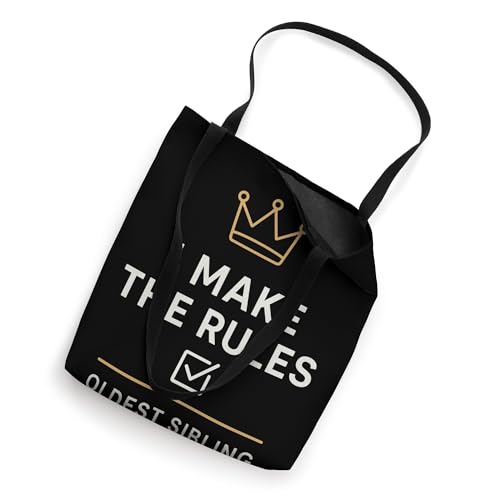 Oldest Sibling Rules Firstborn Family Humor Tote Bag miniatura 2